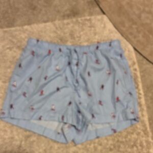 Women's Light Blue Patterned boxers